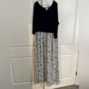 Cute Mixed Maxi Dress